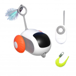 Nutikas kassim&auml;nguasi 2 režiimiga Automaatselt liikuv kaugjuhitav m&auml;nguauto kassidele Koertele Interaktiivne m&auml;ngiv kassipoegade treenimine Lemmikloomatarbed