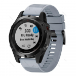 Nutikas kellarihm Garmin Fenix ​​6 6S 6X 5X 5 5S 3 3HR Forerunner 935 945 kiirkinnitusega silikoonk&auml;ev&otilde;ru 26mm width valge