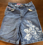 Unisex Suvised Demin L&uuml;hikesed P&uuml;ksid Vintage Graafilised Teksap&uuml;ksid Retro Teksad Y2k Teksad Baggy Jorts Korea Naiste Ameerika L&uuml;hikesed P&uuml;ksid S