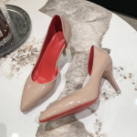 Suur Suurus Punase P&otilde;hjaga Stiletto K&otilde;rged Kontsad, Terava Ninaga, Naistele ja Transvestiididele (Suurus 34-44) Random blind box ihukarva