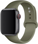 Silikoonrihm Apple Watchi rihmale SE-10 42/46mm 44/45mm 38/40/41mm k&auml;ev&otilde;ru iwatch seeria 9 8 7 6 5 4 3 ultra 2 49 mm 38 40 41 mm S-M khaki