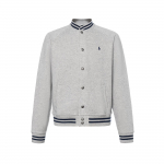 Polo Ralph Lauren Jakk FW24 Baseballi kraega &Uuml;he n&ouml;&ouml;pidega Raglaanpikkade varrukatega Lastejakkid Hall 323932140-003 L