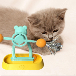 Interactive Windmill Cat Toy for Indoor Cats Home Playing Pet Supplies Easy to Clean Kitten