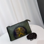 Etniline Vintage &Uuml;mmargune Ristkott - K&auml;sitsi Reljeefne Naiste &Otilde;lakott Minimalistlik Tekstuur Pendeldaja Suure Mahutavusega K&auml;ekott beež