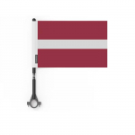 Drapeau - Lettonie - 14 x 21 cm - 5 t&uuml;kki - Pol&uuml;ester - J&auml;lg, rekto/verso