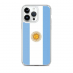 Coque iPhone &ndash; Drapeau Argentine &ndash; iPhone 14 Pro Max &ndash; Supp &ndash; Plastikust l&auml;bipaistev &ndash; Vertikaalne mudel