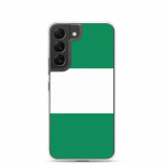 Coque T&eacute;l&eacute;phone &ndash; Samsung &ndash; Galaxy S24 Plus &ndash; Drapeau Nigeeria &ndash; Souple &ndash; mitmev&auml;rviline