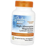 Magneesium, K&otilde;rge imendumisega magneesiuml&uuml;sinaatgl&uuml;tsinaat, Doctor's Best 120 taimekapslit (36327078) 120vcaps