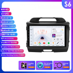 Ossuret 8G+128G AI H&auml;&auml;l 2 Din Android Auto Raadio KIA Sportage 3 2010-2016 2015 jaoks Carplay Auto Multimeedia GPS 2din Intelligentne Autoradio SWC BT RDS S6 8Core 6G 64G AI