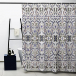 William Morris Du&scaron;ikardin, Roheline Du&scaron;ikardinakomplekt Vannituppa Raske Kanga Dekoratiivne Vannikardin Pestav Kardin W180xH180cm