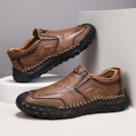 Kevad/s&uuml;gis Meeste Pahkluusaapad Nahkkingad Suur Suurus Autojuhi Kingad Nahksaapad 44 tumepruun v&auml;rv