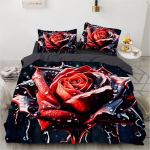Musta Lilleline Voodipesukomplekt Multifilm Tekikomplektid Kahekordne Queen King &Uuml;heinimesevoodi T&auml;issuuruses Tekikotikomplekt Lastele T&uuml;drukutele Valge Voodipesu EU Single 135x200cm