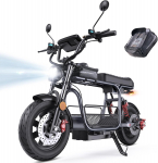 iScooter DX5 T&auml;iskasvanute Elektrijalgratas Istmega, 1500W Mootor, 48V15.6AH Aku 15-tolline must