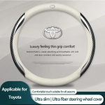 Auto Suede S&uuml;sinikkiust Nahast Roolikate Libisemisvastane Toyota C-hr Prado Rav4 Yaris Hilux Prius Avensis Corolla Camry jaoks