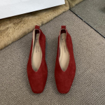Mood Bailamos Naiste Punased Kerged Kingad Ruudukujuline Nina Slip-On Vintage Pehmed Ballerina Kingad Naiste Kingad Ballerina Kingad Vabaaja Tennise Kinga 35