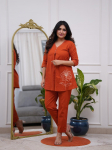 Naiste Disainer Puuvillane Kurta P&uuml;ksid N&ouml;&ouml;riga Komplekt India Bollywood &Uuml;laosa Tuunika Kurti Kleit M oranž