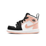 Air Jordan 1 Mid TD Crimson Tint Beebi tossud Roosa Valge Must 640735-133 27