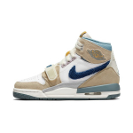 Air Jordan Legacy 312 GS Sametine Swoosh Laste tossud Beež Summit-Valge M&uuml;stiline-Tumesinine DQ5348-141 35.5