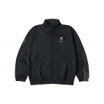 Adidas Originals x Dime SS23 Vabaaja L&otilde;tv Tikitud Logoga Seisva Kraega Lukuga Jakk Unisex Jakk Must HZ7249 M