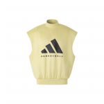 Adidas 2024 kollektsioon peat&uuml;kk 01 Korvpalli k&otilde;rge kraega varrukateta dressipluus Unisex pealisr&otilde;ivad Kuldne IN7703 S