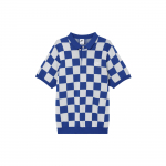Nike Ruuduline Pullover Vabaaja Spordi L&uuml;hikeste Varrukatega Polo S&auml;rk Meeste Topid Sinine FN3423-480 L
