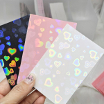 Lifeall Pokasleeve Pealtlaaditav Poka S&uuml;dame Hologramm Kaardikotid, Valge + Must, 100 lehte