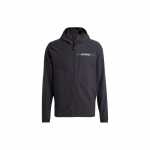 Adidas Multi Soft Shell Jakk &Uuml;hev&auml;rvilise Logoga V&auml;lispordiks Kapuutsiga Softshell Jakk Meeste Jakk Must HZ4425 L