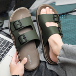 Moodsad Suvised Meeste Naiste Pl&auml;tud V&auml;litingimustes Libisemisvastased Moodsad Retro Pandlaga Paksude Tallaga Sandaalid Rannakingad Slip-On PVC Materjal 40
