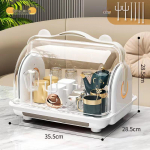 Tolmukindel Lauaarvuti Tassihoidja ja N&otilde;rutusalus Klaaside ja Teetasside jaoks oranž/valge