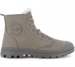 PALLADIUM Pampa HI ZIP WL - Herren Winter Stiefel Boots Gef&uuml;ttert Schuhe Grau 05982-297-M ORIGINAL EU 41 UK 7 hall v&auml;rv