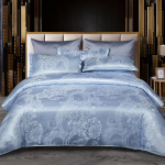 Uus 3-osaline tekikoti ja padjap&uuml;&uuml;ri komplekt, ilma t&auml;idiseta, Euroopa kerge luksuslik žakaarkootud pol&uuml;antus t&uuml;&uuml;pi peretoa voodipesu Pillow case 2pc