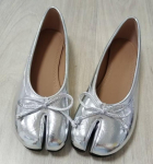 2026 Eraldatud varbad Naiste Baleriinad Moodsad Tabi Kingad Vabaaja Slip-on Loaferid Daamide Volditud Nahast Espadrillid Zapatillas Mujer 39 h&otilde;be