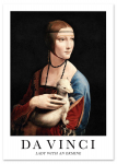 Plakat leonardo da vinci daam nirkiga 21x29,7 cm A4