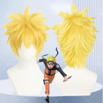 Uzumaki Akatsuki Cosplay Poisid T&uuml;drukud Uzumaki Jakk P&uuml;ksid Peapael Parukas rekvisiidid Lastevorm Kunai Halloweeni kost&uuml;&uuml;m one size kollane