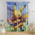 P-pokemones Koduinterj&ouml;&ouml;ri Kardinad Elutoa Akna Kardinad Vaheseinakardinad 2 t&uuml;kki Halloweeni Dekoratsioon Varjud Kaamera W107xH160cmx2pcs-CL
