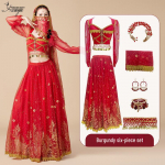 Printsess Jasmiini kost&uuml;&uuml;m naistele - Eksootiline India tantsu ja k&otilde;hutantsu riietus Extra Large