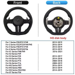 Must Kroom Sport Nahast Rooliratas BMW F30 F36 F20 F23 F22 M3 F80 X1 F48 F10 F07 F01 M5 E84 E87 E90 E70 jaoks Auto Tarvik M3 sporty （No airbag） must
