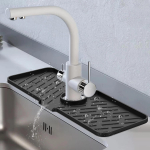 Silikoonist kraanialus K&ouml;&ouml;gi valamu alus Seebidosaator K&auml;sn N&otilde;ude kuivatusalus Valamu pritsmekaitse Kuivatusmatt T&ouml;&ouml;tasapinna hoiualus Seebialus must