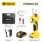 MELLWIN 30mm harjadeta elektrilised oksak&auml;&auml;rid juhtmevabad puuviljapuu okste l&otilde;ikur aia k&auml;&auml;rid Makita 18V akule Pin 1 Battery