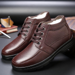 Meeste s&uuml;gisesed ehtsast nahast karusnahaga saapad Talvised Meeste Moodsad poolsaapad &Auml;ri vabaaja Meeste lumesaapad T&ouml;&ouml;kingad 48