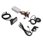 17A Elektrilise Jalgratta Kontrolleri Komplekt 8 Magnetilise Abisensori P&ouml;idlapedaali S866 LCD-Ekraaniga 24V 36V 48V Mootori jaoks black