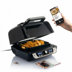 Friteuse &agrave; Air avec Gril, Accessoires et Livre de Recettes InnovaGoods Air Fryer Fryinn 12-in-1 6000 Noir Acier 6 L 3400 W