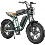ENGWE M20 2*13Ah Batteries 20*4.0 Pouces Pneus 750W Moteur Brushless 45km/h Vitesse Max Freins &agrave; Disque Avant et Arri&egrave;re roheline