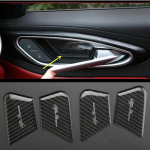 For Alfa Romeo Giulia Stelvio car interior accessories carbon fiber door inner bowl decoration sticker decoration patch B