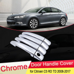for Citroen C5 RD TD 2008 2009 2010 2011 2012 2013 2014 2015 2016 2017 Chrome Door Handle Cover Exterior Trim Car