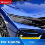 Auto esitulede kaitsev toonkile suitsumust l&auml;bipaistev TPU l&auml;bipaistev kleebis Honda Civicu 10th Gen FC/FK 2016- 2tk Low one B