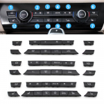 11/12/14tk armatuurlaua kliimaseade AC nupu k&uuml;tteseadme l&uuml;liti kate BMW 5 6 7 seeria X5 X6 F10 F18 F06 F12 F01 F02 F15 jaoks Audio Rotary