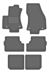 Dywaniki samochodowe welurowe grafitowe do: OPel Zafira A minivan 7os&oacute;b (1999-2005)