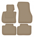 Dywaniki samochodowe welurowe do: BMW X1 U11 crossover (2022-) beżowe
