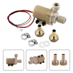 DC12V 100&deg;C P&auml;ikese Kuum/K&uuml;lm Vesi Ringluspump Toiduklassi Vaikne Kuppling 1/2 V&auml;liskeermega 8L/Min Amfiibne Pump China Mainland